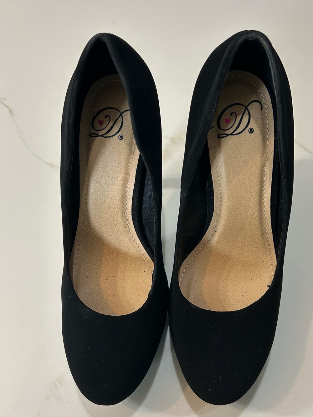 Classic Black Women's Round-Toe Stiletto Heels